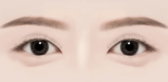쌍꺼풀이 풀린 경우