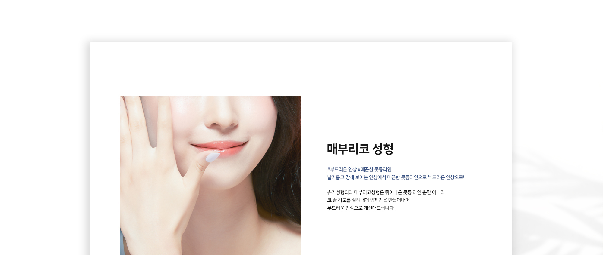 슈가성형외과 매부리코 성형