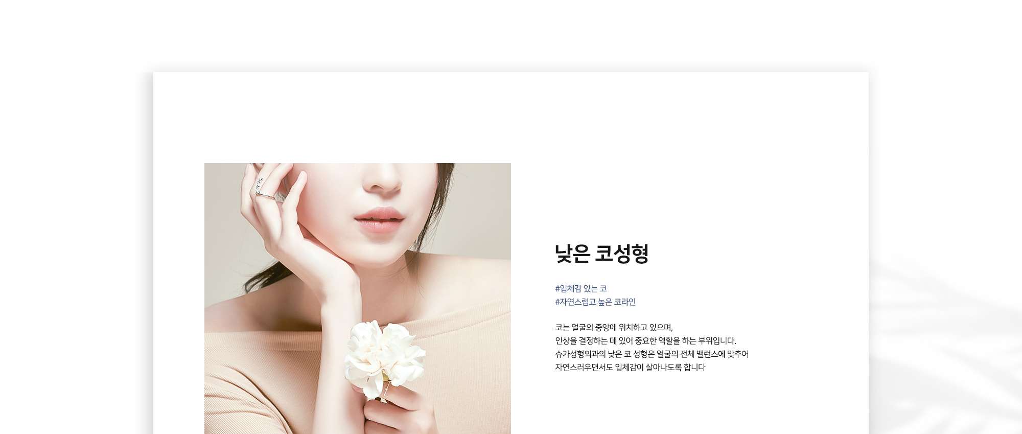 슈가성형외과 낮은 코성형
